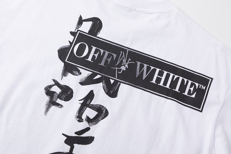 OFF WHITE Type Sticker black t-shirt