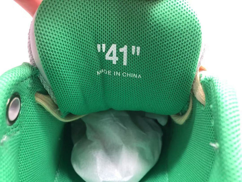 OFF-WHITE Out Of Office OOO Low Tops Light Grey Green