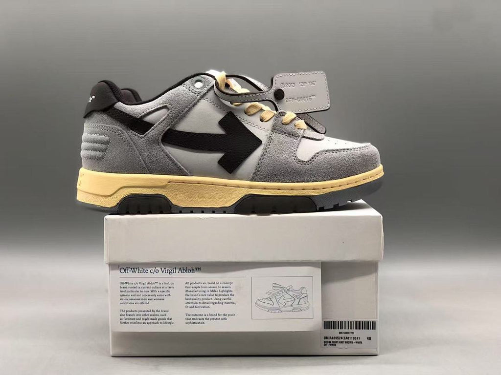 OFF-WHITE Out Of Office OOO Light Grey Black