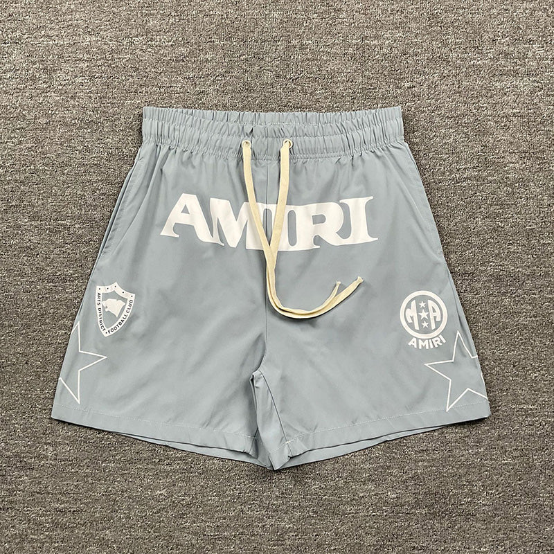 AMIRI Logo-Print Swim Shorts