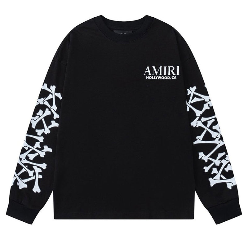 AMIRI Bones Stacked Long-Sleeve T-Shirts