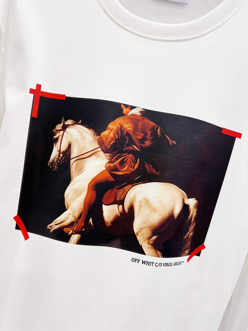 OFF-WHITE Artistic Print Long-Sleeve T-Shirt