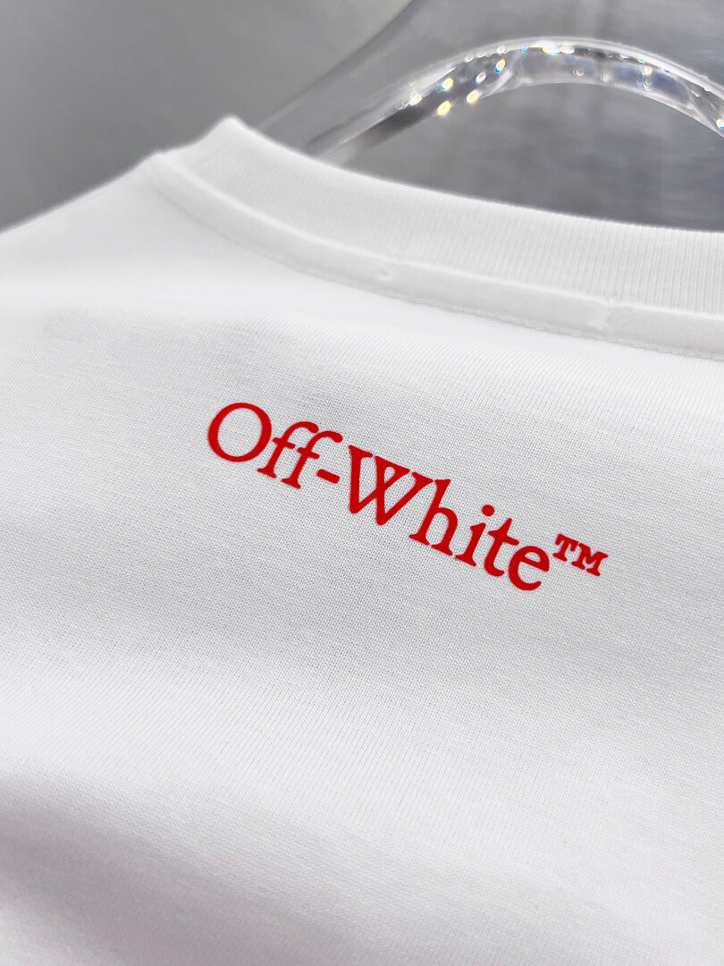 OFF-WHITE Artistic Print Long-Sleeve T-Shirt