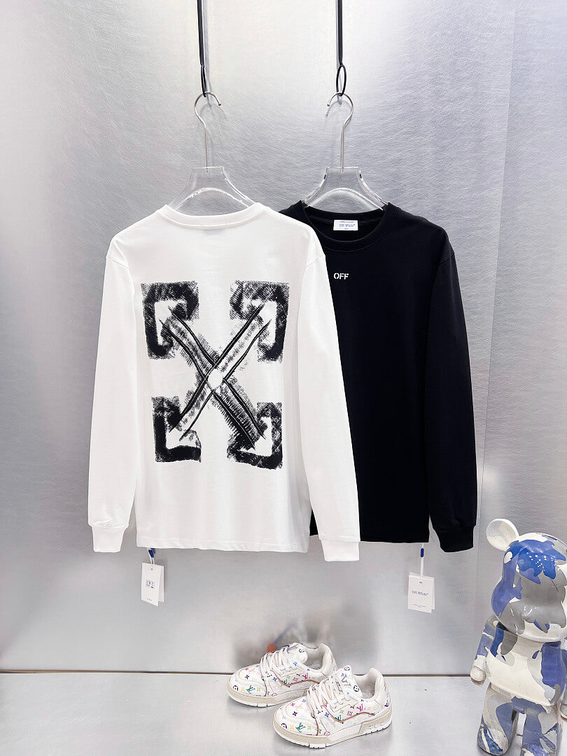 OFF-WHITE Arrow Back Print Long-Sleeve T-Shirt