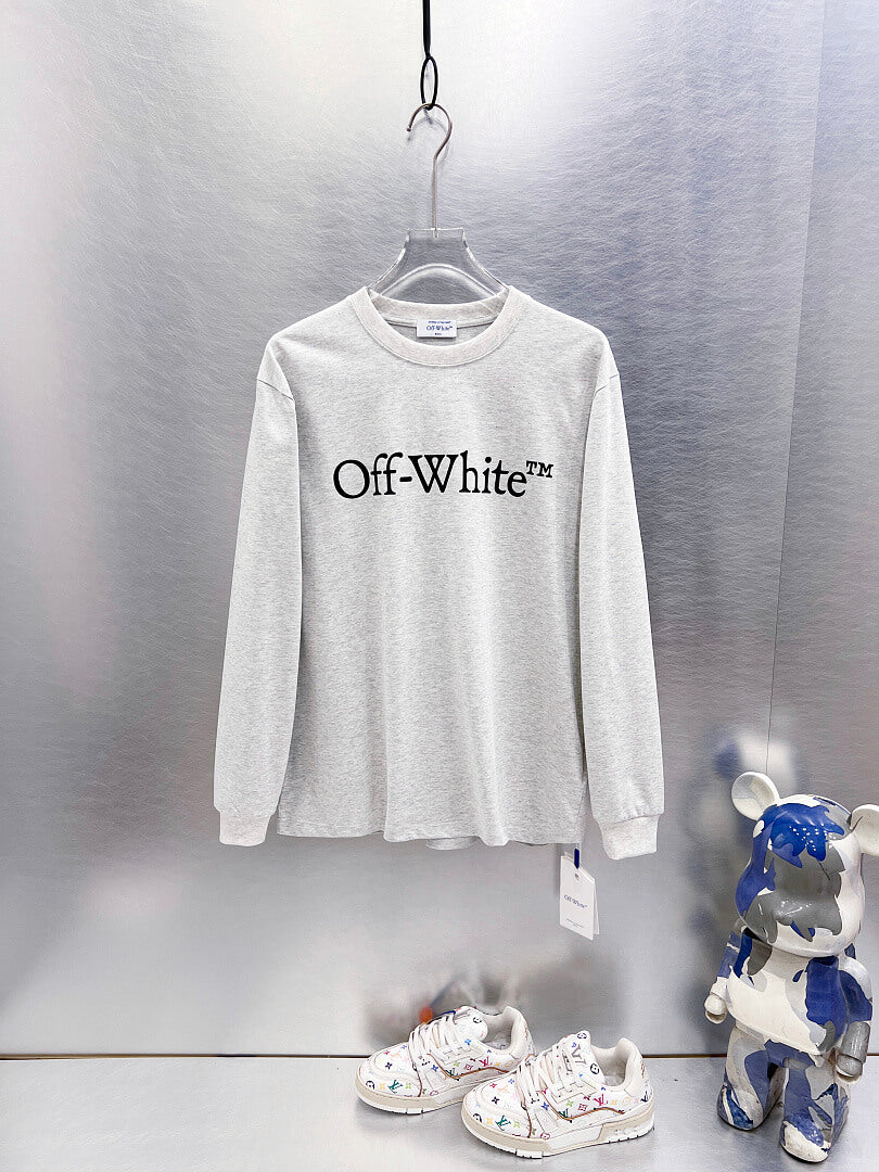 OFF-WHITE Logo Print  Long-Sleeve T-Shirt