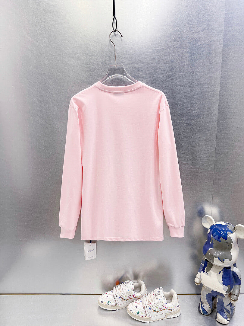 OFF-WHITE Logo Print  Long-Sleeve T-Shirt