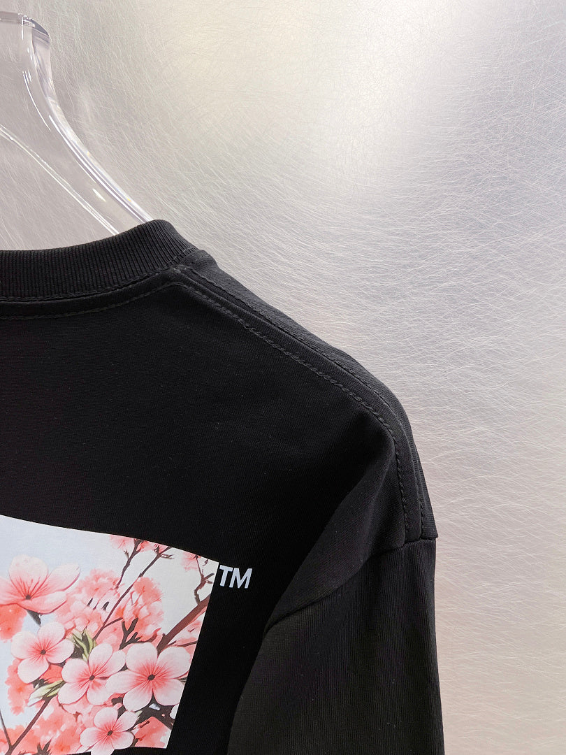 OFF-WHITE Cherry Blossom Print Long-Sleeve T-Shirt