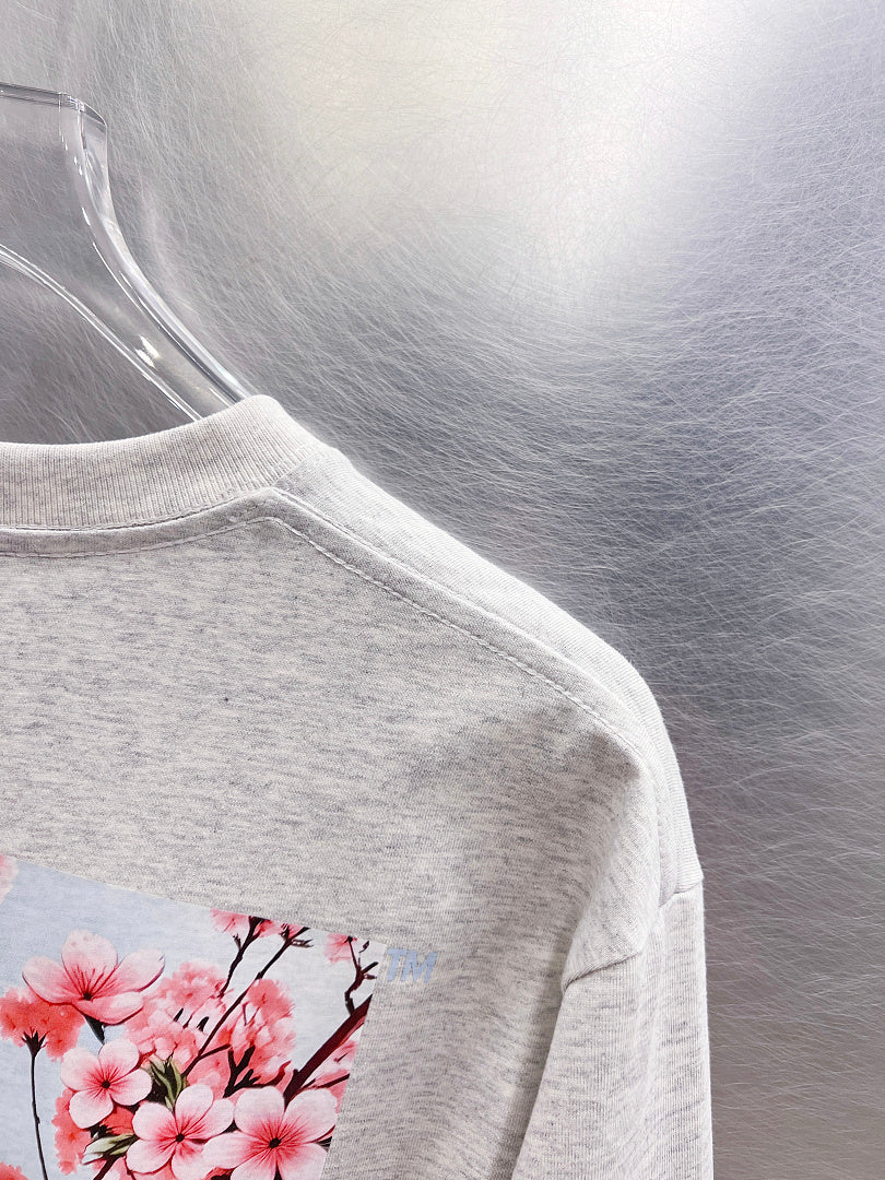 OFF-WHITE Cherry Blossom Print Long-Sleeve T-Shirt