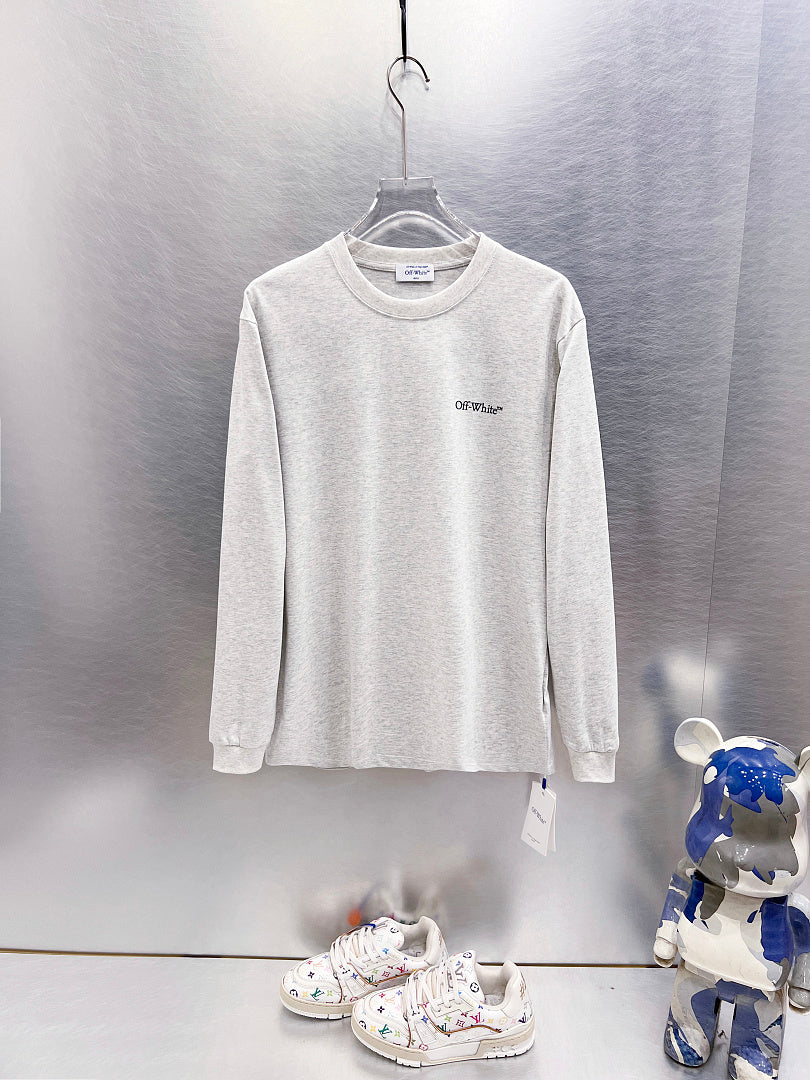 OFF-WHITE Logo Print Long-Sleeve T-Shirt