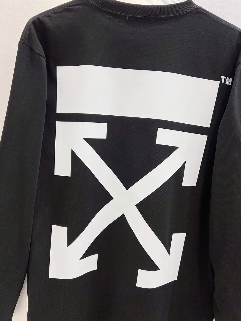 OFF-WHITE Logo Print Long-Sleeve T-Shirt