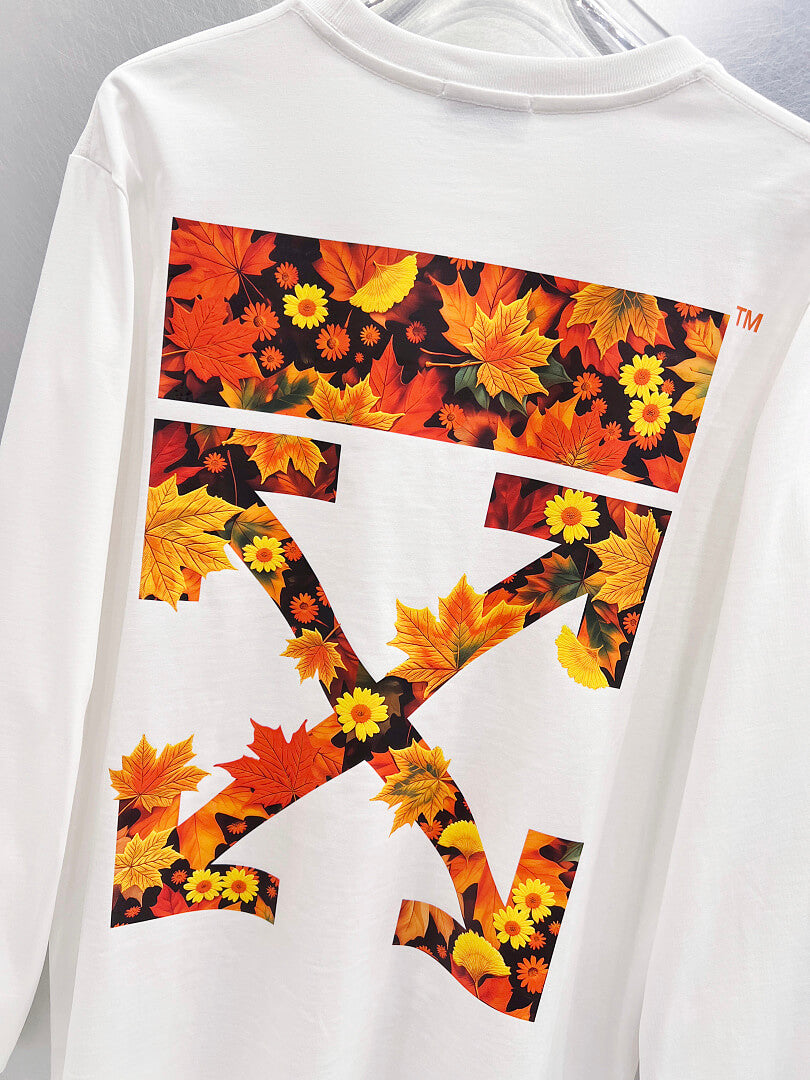 OFF-WHITE Logo Print Long-Sleeve T-Shirt