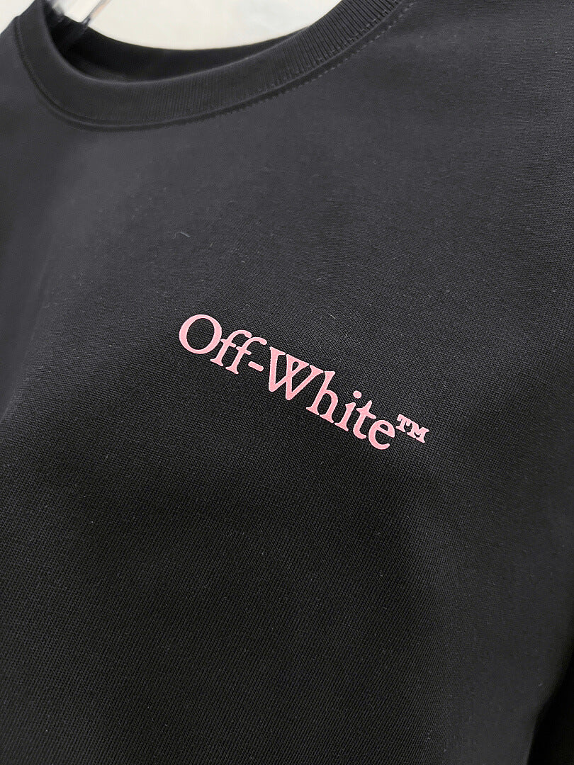 OFF-WHITE Logo Print Long-Sleeve T-Shirt