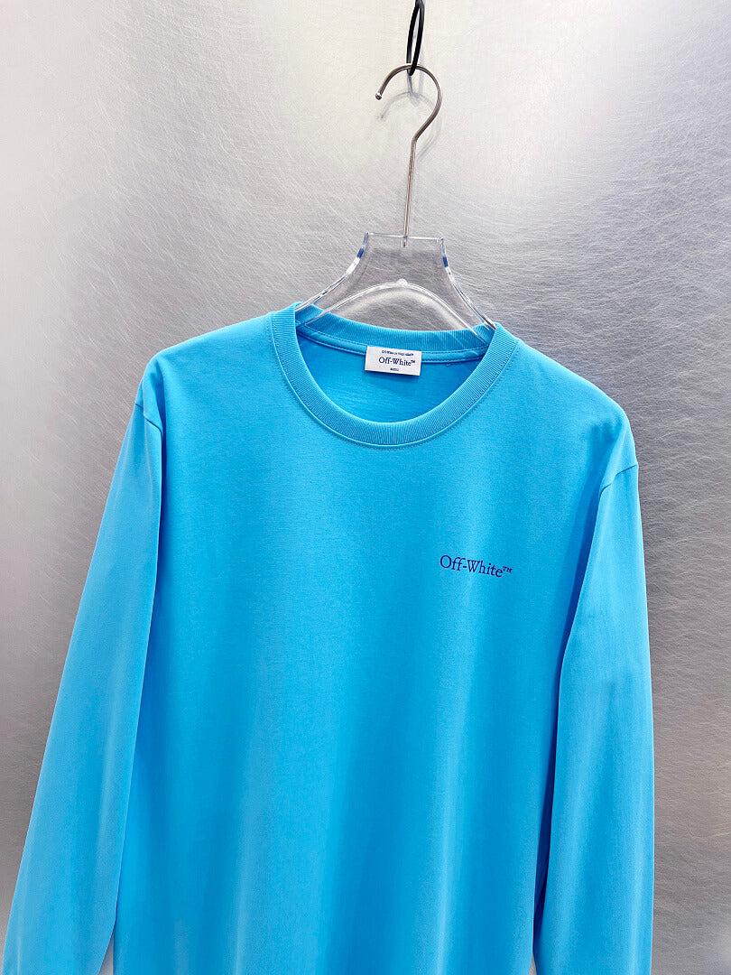 OFF-WHITE Logo Print Long-Sleeve T-Shirt
