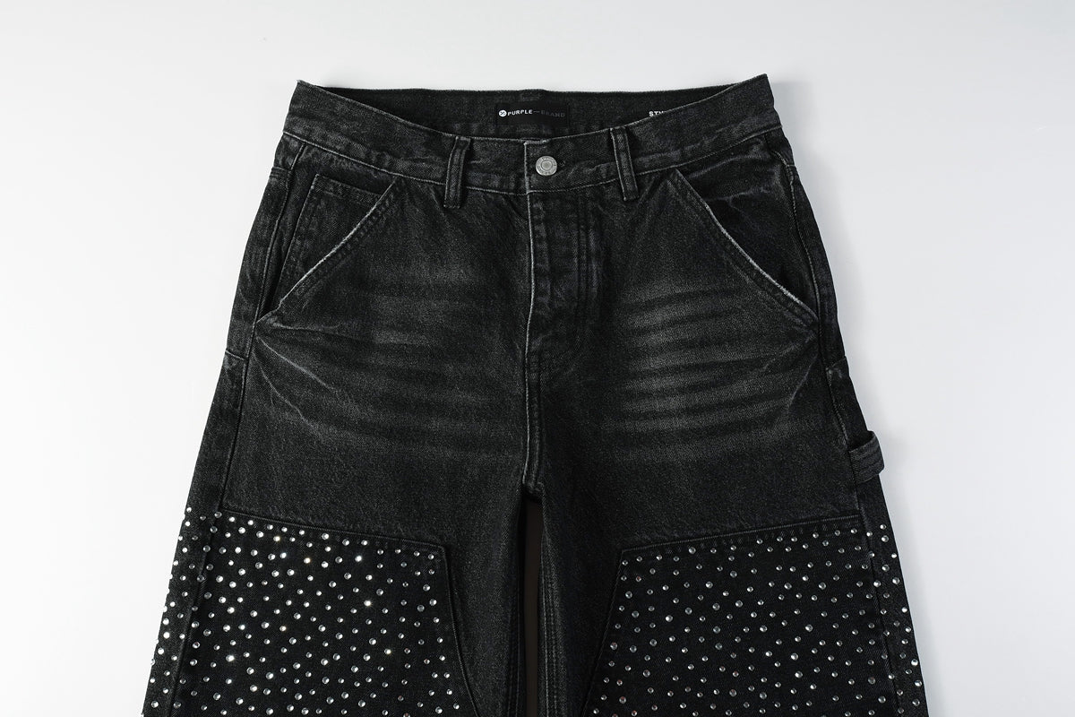 Purple Brand Crystal Diamond Jeans #PU104