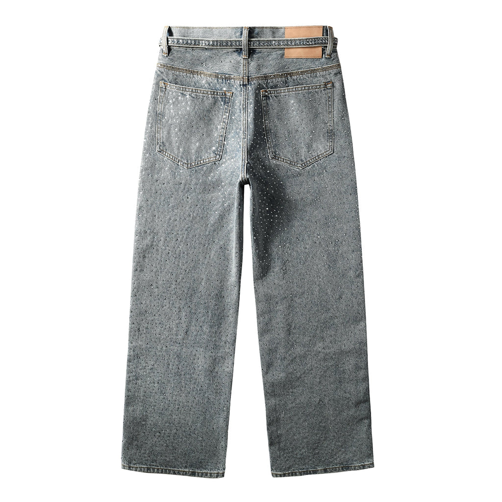 Purple Brand Crystal Diamond Jeans #9133