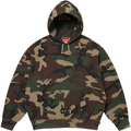 Supreme Satin Applique Hooded Sweatshirt 'Woodland Camo'